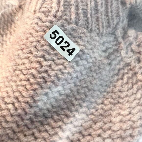 J. Crew Sweater Women's Medium Lilac Lambs Wool Hand Chunky Knit Rib Trim - Picture 9 of 10